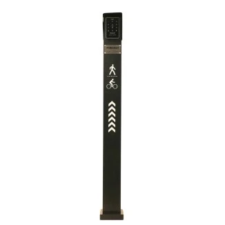 Vue générale du support digicode pour barrière levante