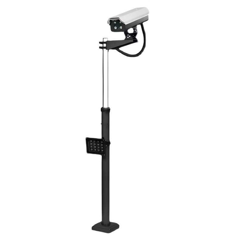 Vue générale de la caméra de détection pour barrière levante + support