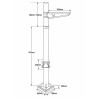 Schéma de la caméra de détection pour barrière levante