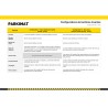 Tableau des configurations de la barrière levante à LED Lisse 3m50