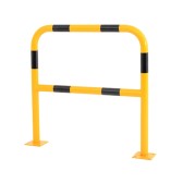 Vue d'ensemble de la barrière de sécurité industrielle jaune et noire diam.60 mm