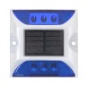 Plot solaire routier LED Bleu - mode flash ou continu