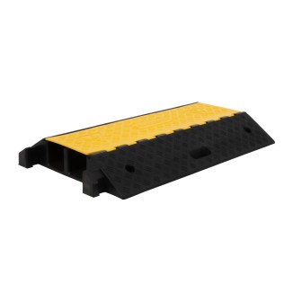 Vue de 3/4 du Passe câble routier 2 canaux diam. 90 mm Vue de 3/4 du Passe câble routier 2 canaux diam. 90 mm