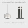fonctionnement de la borne escamotable inox manuelle