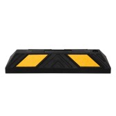 Butée de parking noir et jaune L550mm - vue de profil