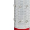 Vue des LED du poteau de parking rouge et blanc à LED