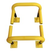 Vue de la structure de l'étrier modulable sur platines L600 x L600 x H600 mm